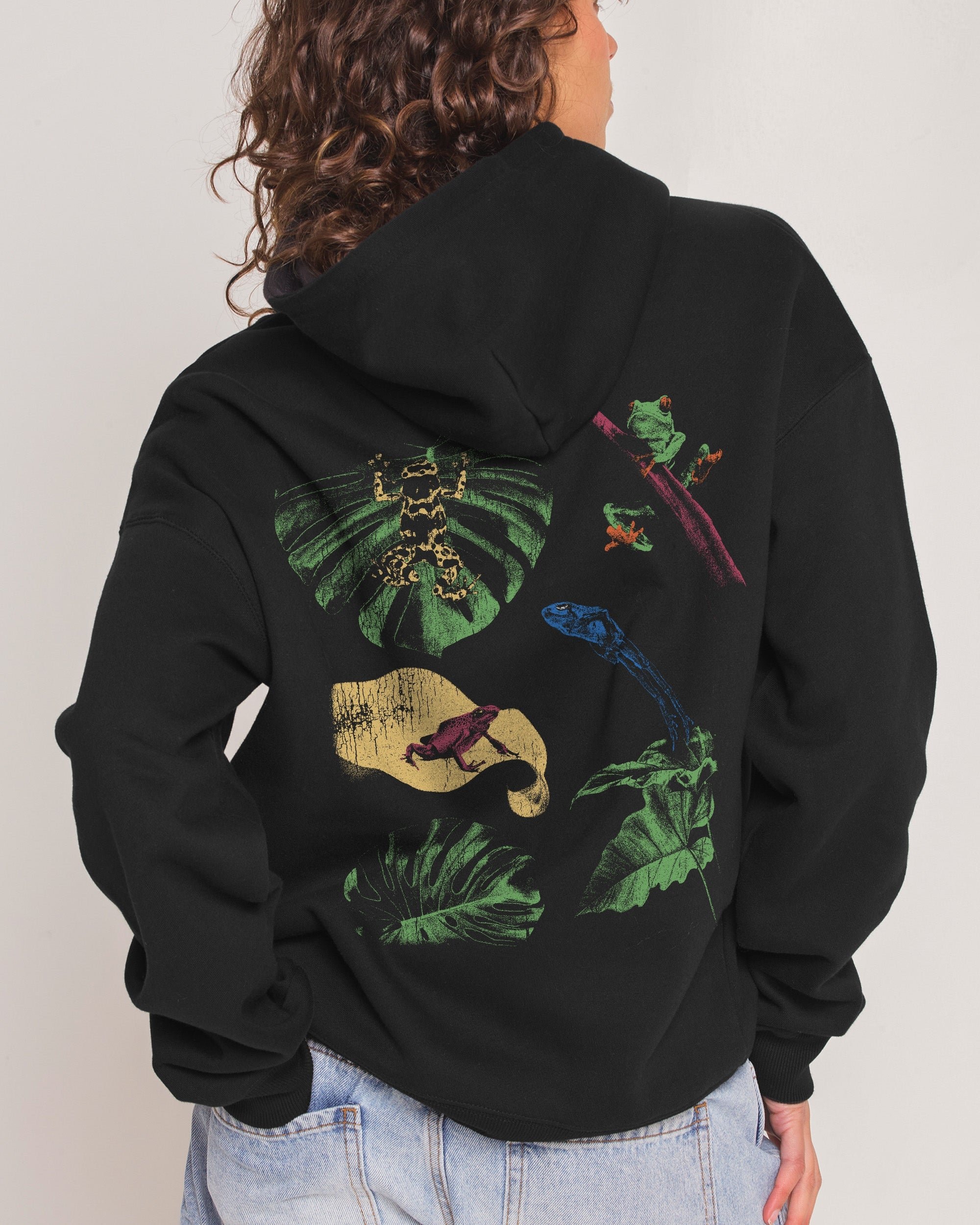 Man I Love Frogs Jungle Edition Hoodie - Premium Unisex Graphic Hoodie
