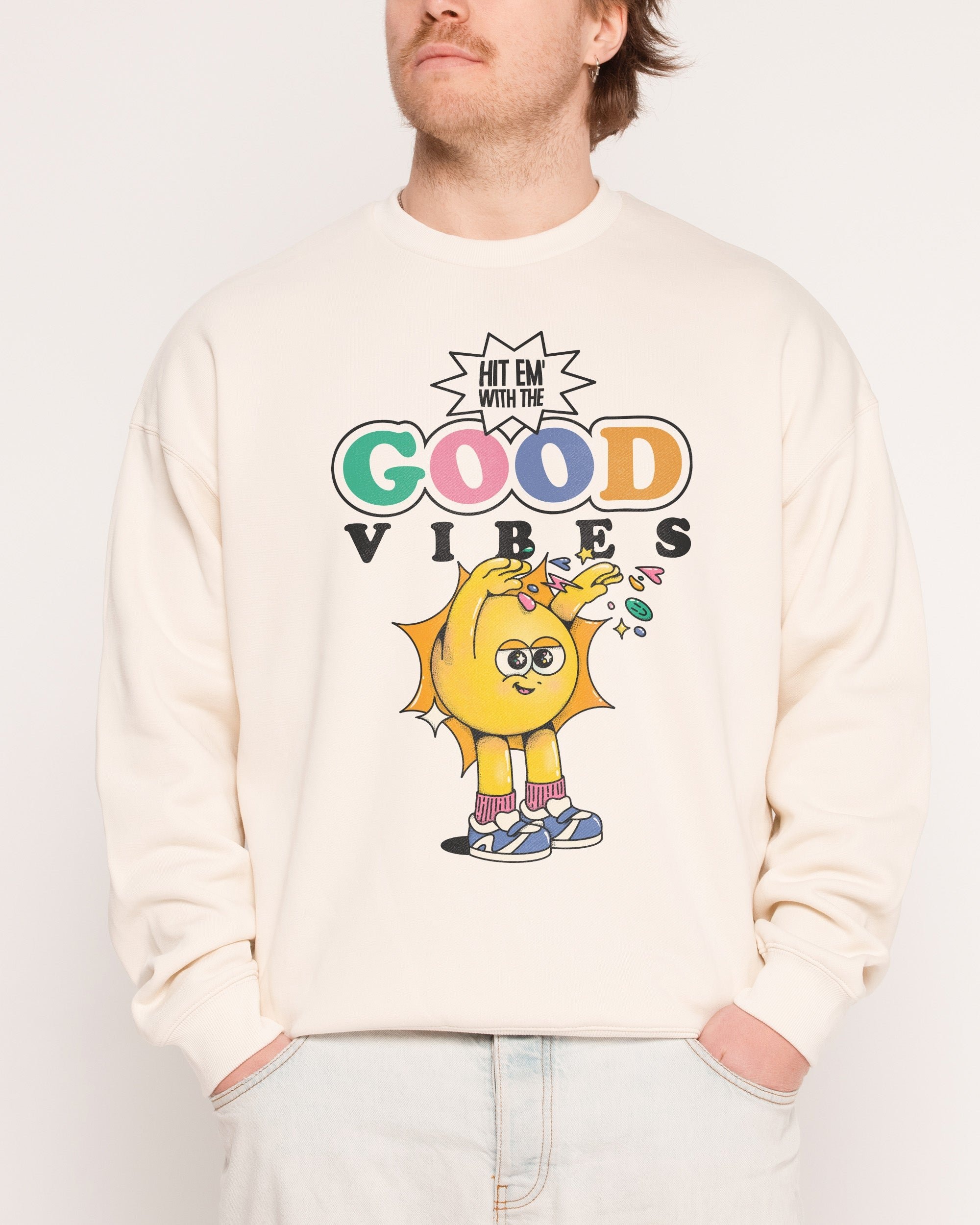 Good Vibes Sweatshirt - Premium Unisex Graphic Sweatshirt by My Sunbeam