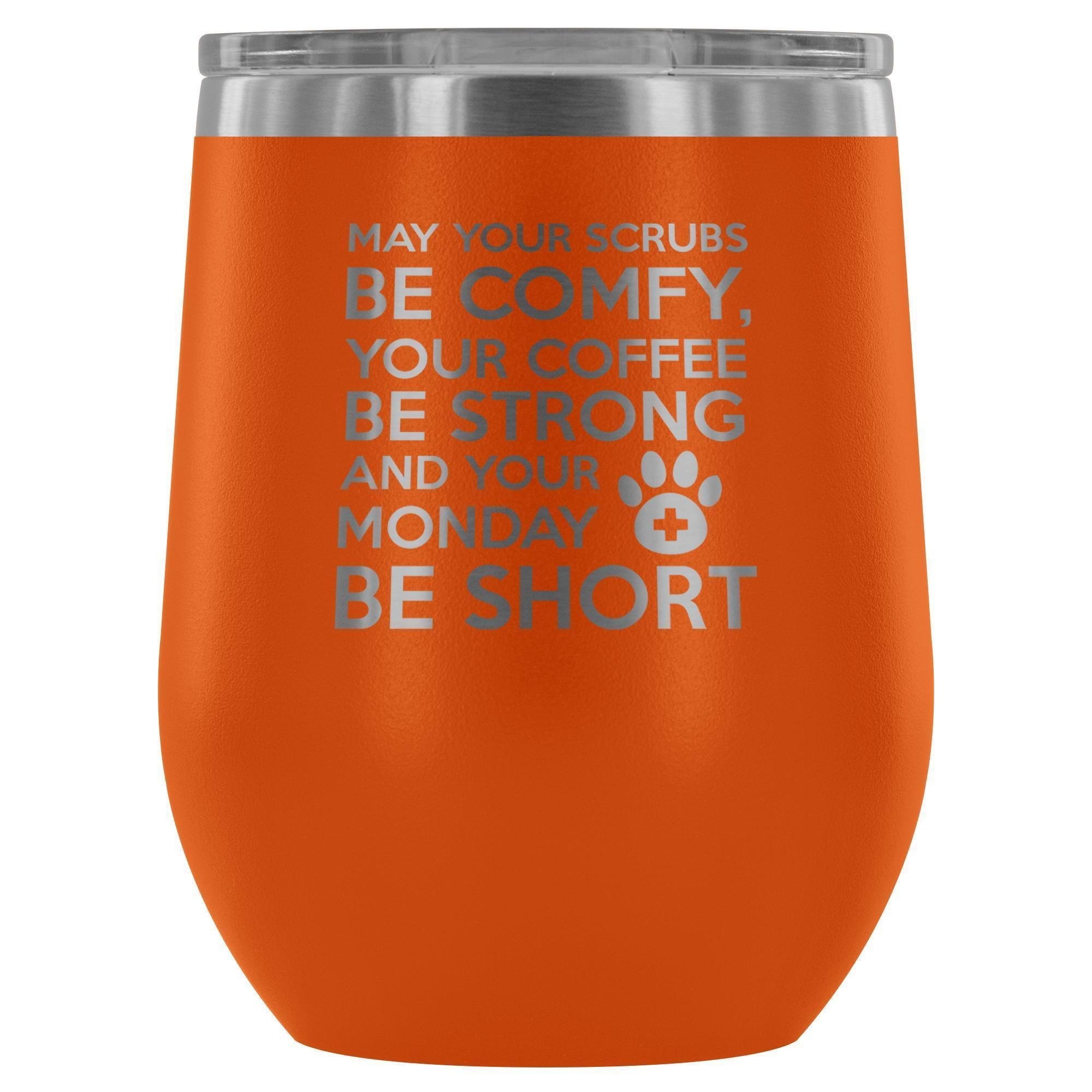 Veterinary Monday Prayer 12oz Stainless Steel Wine Tumbler