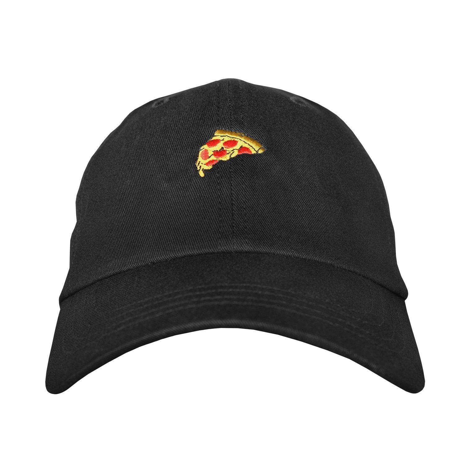 Pizza Slice Dad Hat - Embroidered Unstructured Cotton Twill Adjustable
