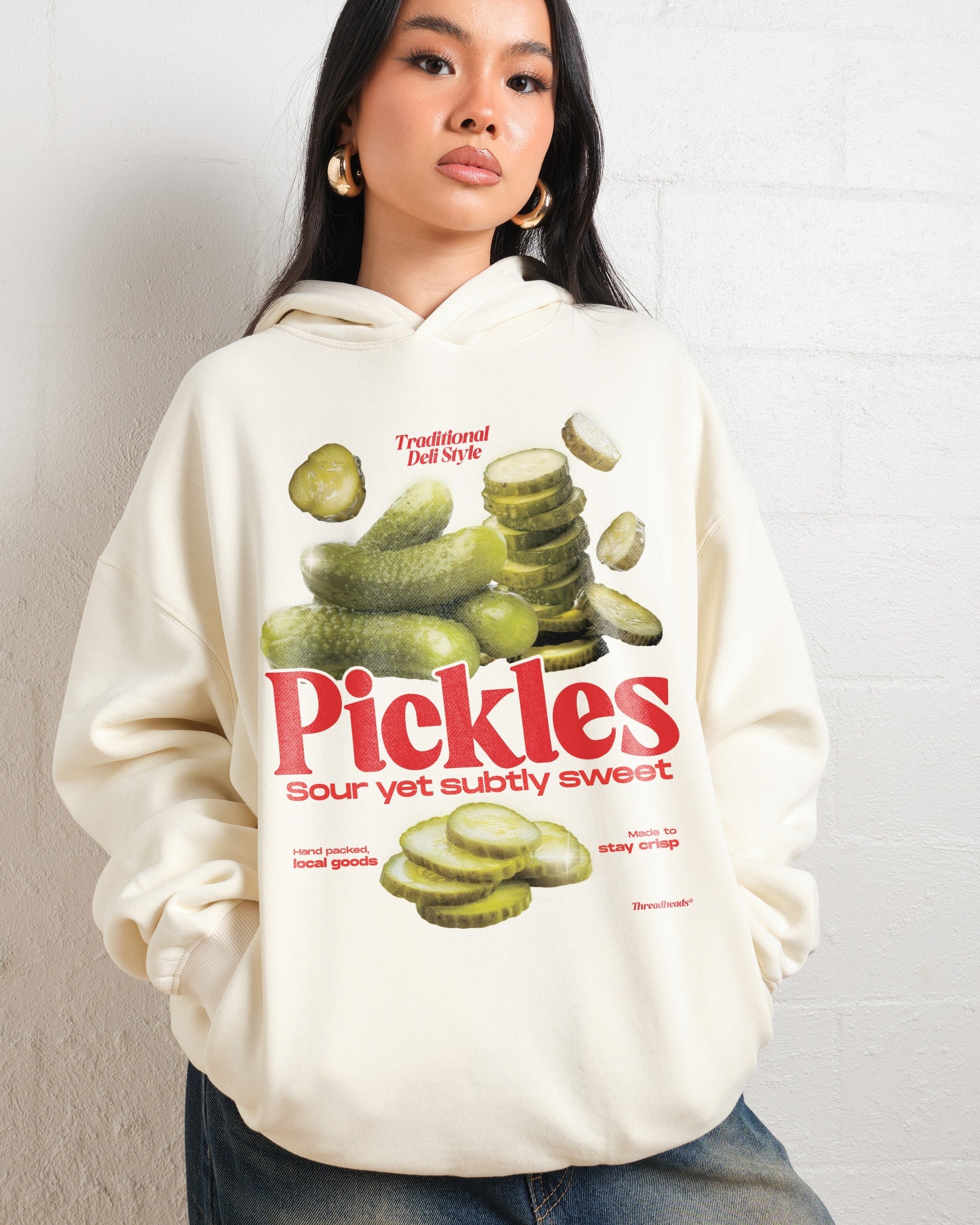 Sour Yet Sweet Pickles Hoodie - Premium Unisex Graphic Hoodie 340gsm Cotton Blend