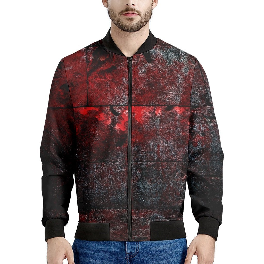 Bloody Room Print Men's Bomber Jacket - Premium Polyester Jacket
