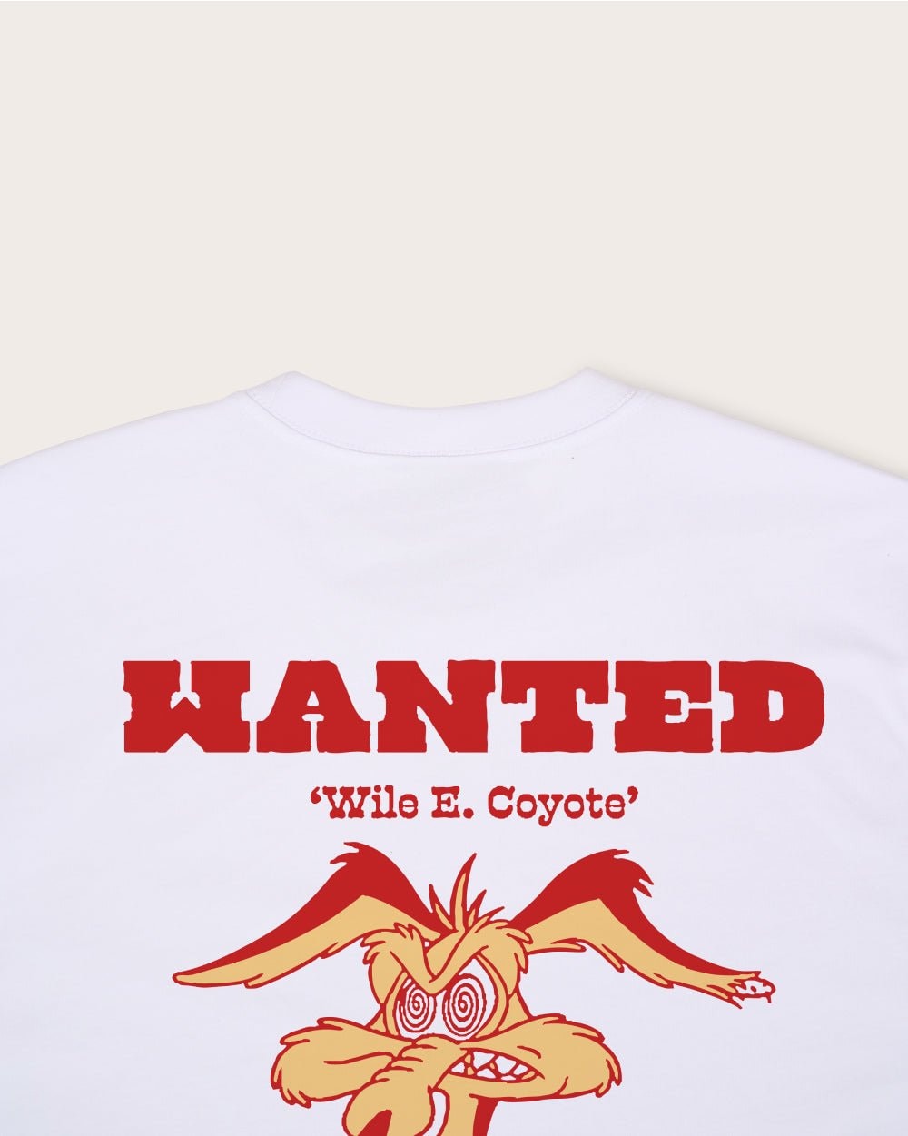 Wile E Coyote Oversized Graphic T-Shirt - Looney Tunes Unisex 100% Combed Cotton Tee
