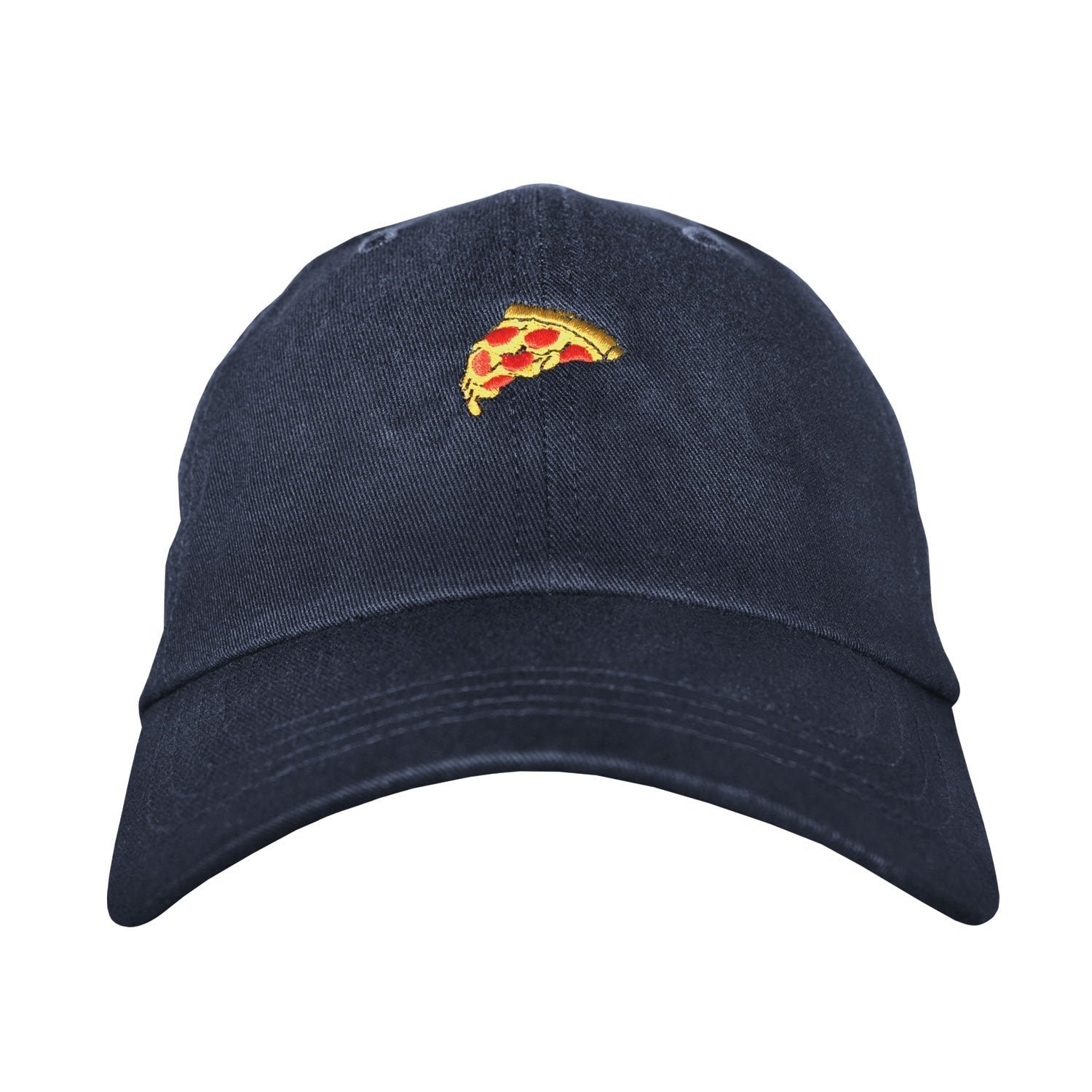 Pizza Slice Dad Hat - Embroidered Unstructured Cotton Twill Adjustable