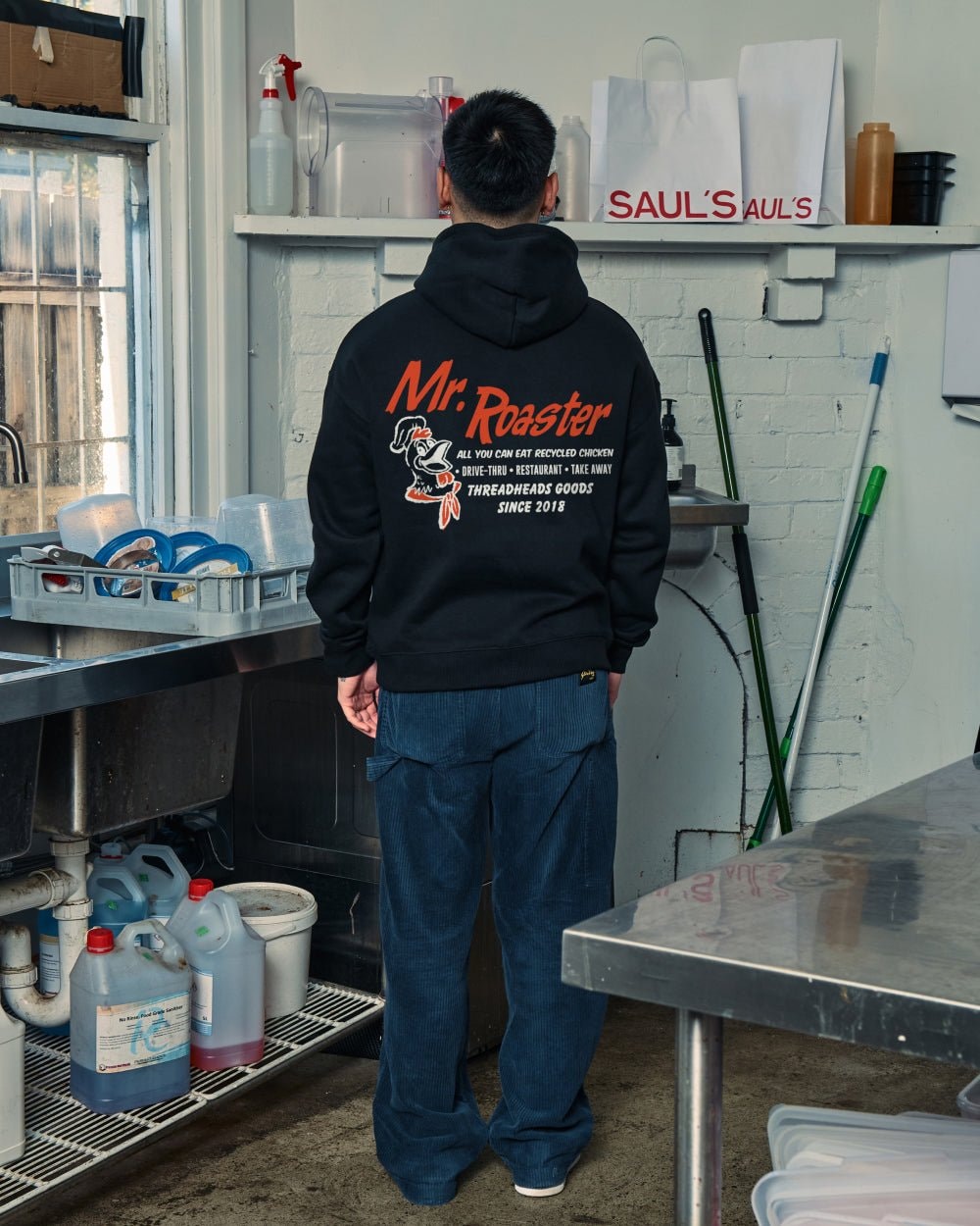 Mr. Roaster Fried Chicken Hoodie - Premium Unisex Graphic Hoodie