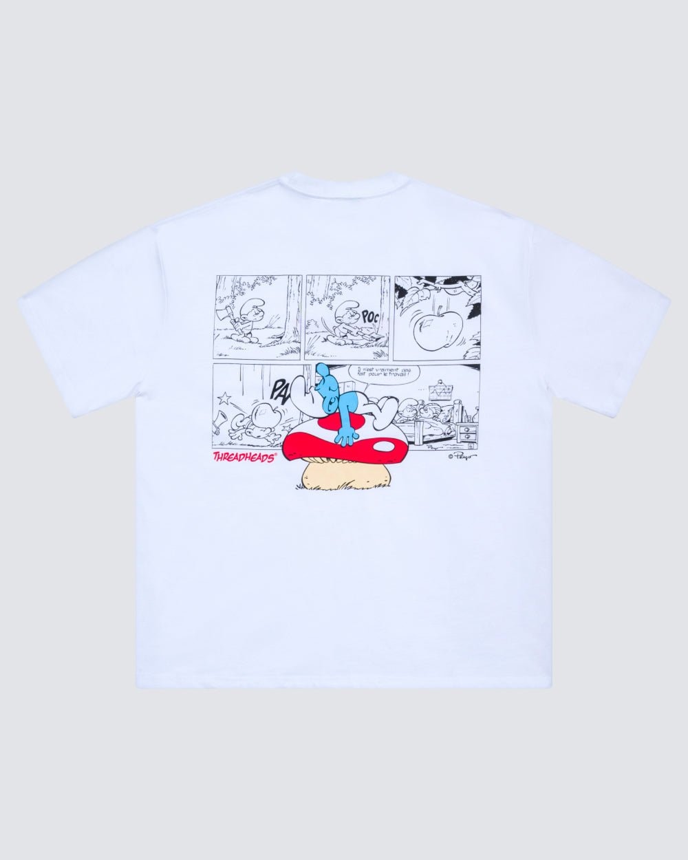 Smurf Story Oversized Graphic T-Shirt Unisex 90s Boxy Fit 100% Combed Cotton