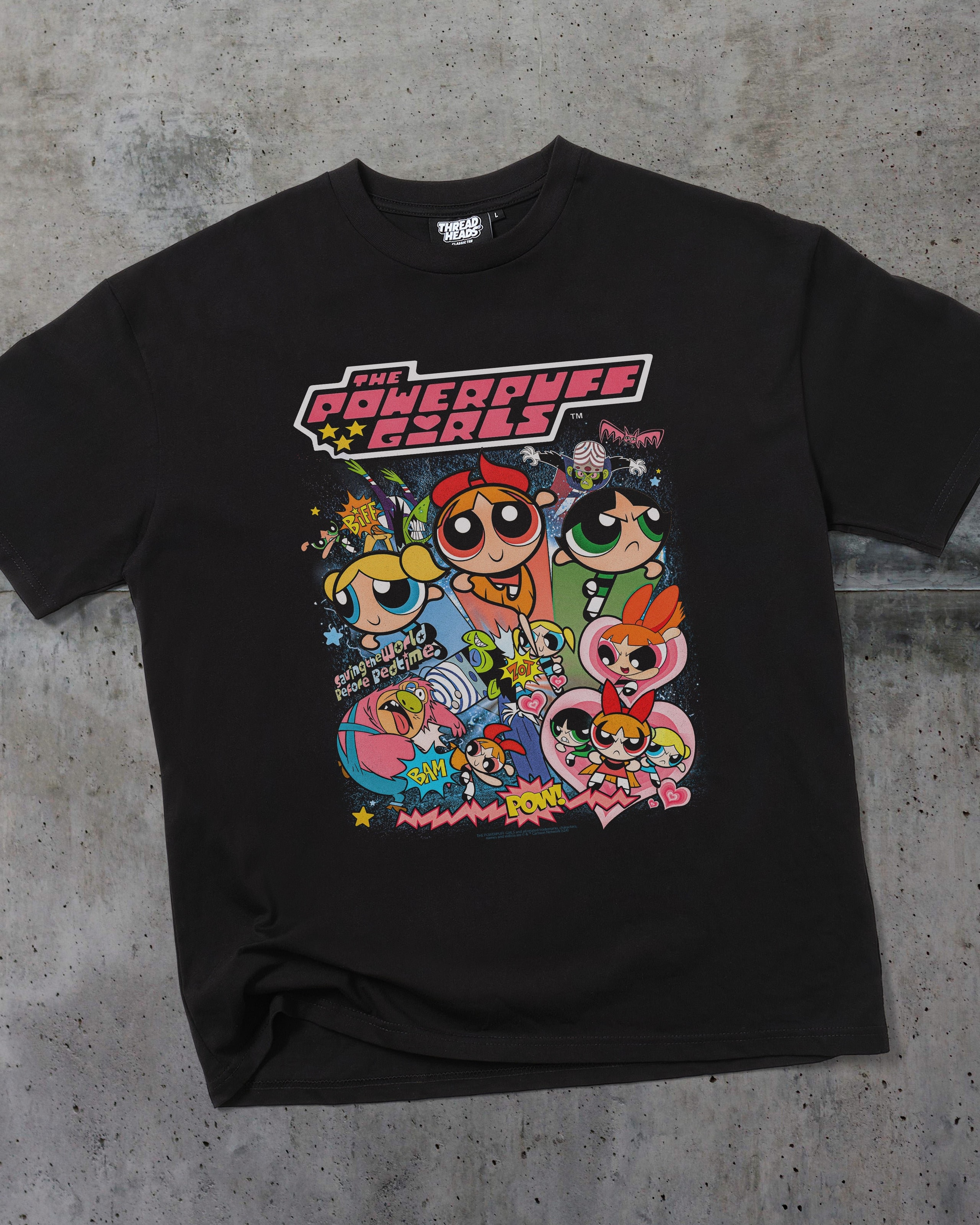 Powerpuff Girls Vintage Oversized Graphic T-Shirt Unisex 100% Combed Cotton