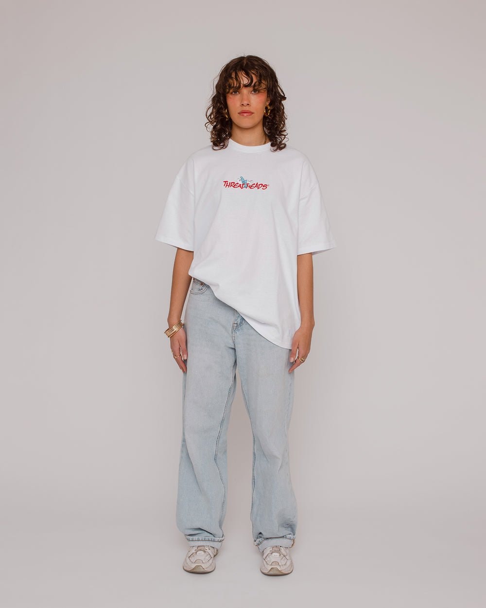 Smurf Story Oversized Graphic T-Shirt Unisex 90s Boxy Fit 100% Combed Cotton