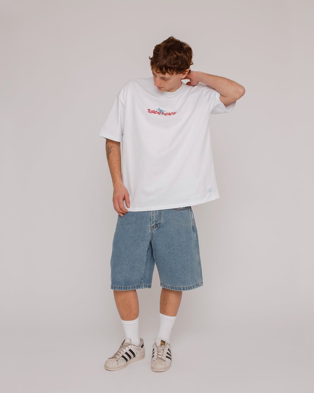 Smurf Story Oversized Graphic T-Shirt Unisex 90s Boxy Fit 100% Combed Cotton
